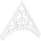 Ekena Millwork Pitch Genova Architectural Grade PVC Gable Pediment, 72"W x 42"H x 1"P (14/12) GPP072X042X100GEN - alternate 1